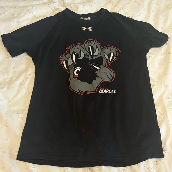 Under Armour University of Cincinnati Bearcats SM black short sleeve shirt - Picture 1 of 3